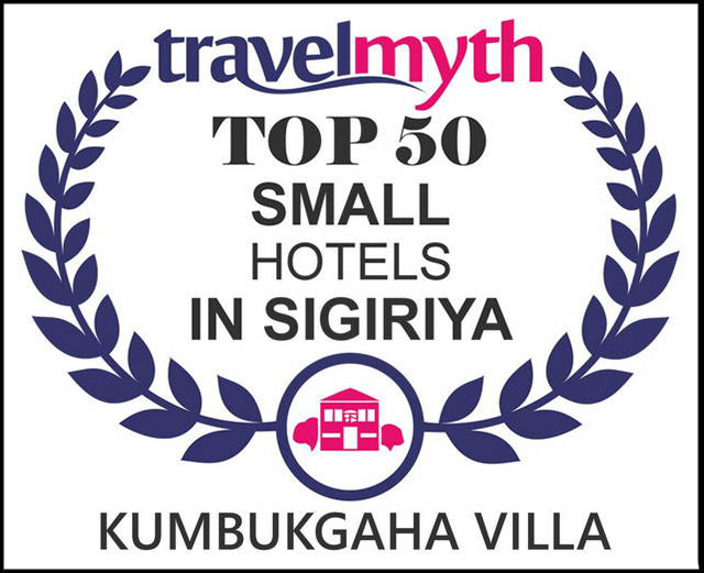 Kumbukgaha Villa Awards from Trip Advisor and Booking com